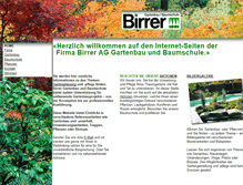 Tablet Screenshot of birrer-gartenbau.ch